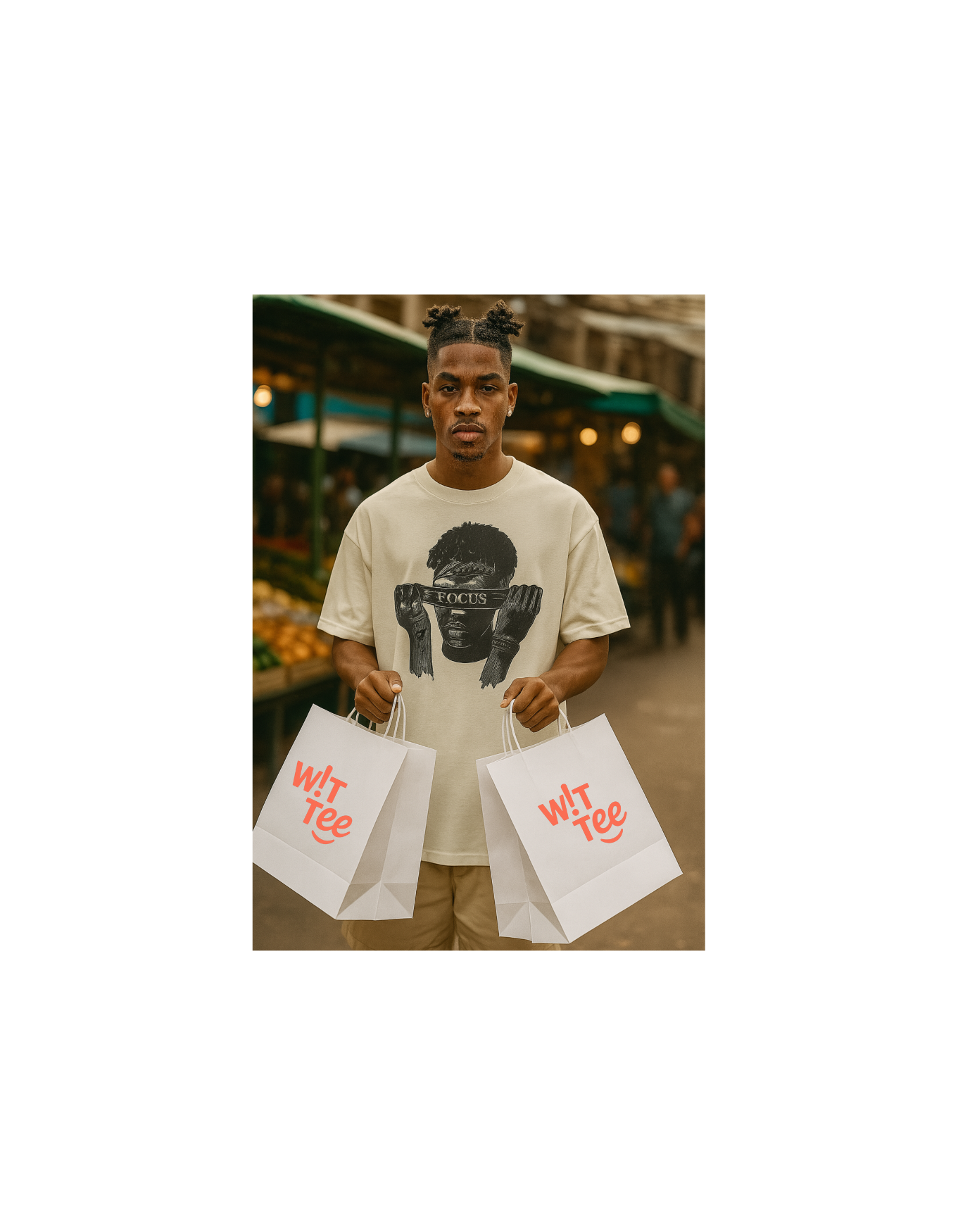 FOCUS- Unisex Oversized Classic T-Shirt